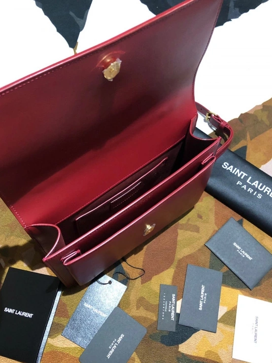 MEDIUM YSL SUNSET IN LEATHER SATCHEL SMOOTH 0716